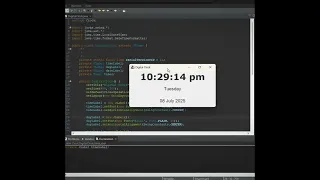 Digital Clock Project in Java Java GUI Project using Swing and AWT Mini Project for Beginners