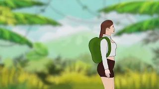 ASMR Help the girl to get rid of foot splinter animation