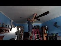 BOOSANT 72 Ceiling Fans Without Light Solid Wood Ceiling Fan with Remote Control and Quiet DC