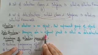What is a collection framework in java lec 87 Java Tutorial BhanuPriya