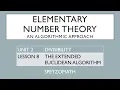 02-08 The Extended Euclidean Algorithm