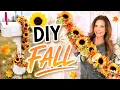 DIY Fall Mailbox Makeover Easy Sunflower Swag Gorgeous Autumn Decor