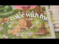 ASMR color with me Bobbie Goods coloring book using Ohuhu markers no talking asmr coloring