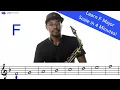 F Major Scale on Alto Saxophone Ab Concert
