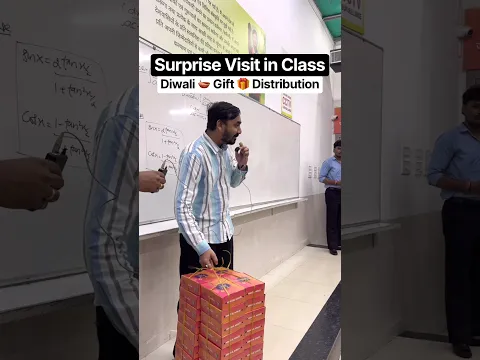 Surprise Visit in Class | Diwali🎁Gift Distribution at NV Sir Coaching, Motion,Kota | #motion #nvsir