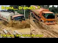 Download Lagu Drama, Dramatis truk besar tarik-tarikan di lumpur
