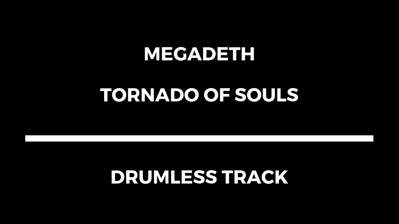 Megadeth - Tornado of Souls (drumless)