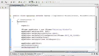 Java Graphics Tutorial 2 Creating Canvas on A Window YouTube