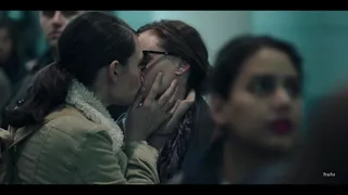 handmaids tale emily ofglen stopped from leaving the country by ice agents s2 e2 