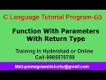 Function in c programming Program-60 Function With Return Type With Parameter