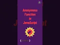 anonymous function in javascript tutorial in 1 minutes