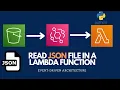 Read JSON file from S3 With AWS Lambda in python with Amazon EventBridge Rule
