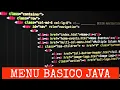 Menu Basico en Java Java menu tutorial programacion