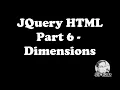 JQuery HTML - Part 6