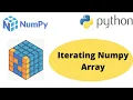 Iterating over an Array in Numpy Iterate Numpy array Python Numpy Tutorial