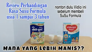 Download REVIEW PERBANDINGAN RASA SUSU FORMULA VIDORAN XMART VS CHILGO/REVIEW SUSU FORMULA 1 SAMPAI 3 TAHUN MP3