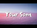 Elton John - Your Song (lyrics)