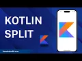 How to split a String in an array in Kotlin Programming