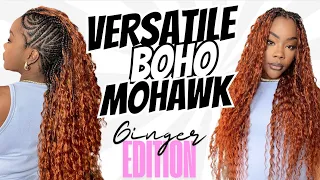Spicy Braided Mohawk Tutorial Boho but Ginger Edition Ywigs