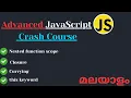Advanced JavaScript Crash Course Codeease with Anu