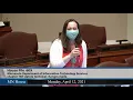 House Floor debate on HF609 21