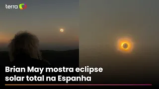 Queens guitarist watches total solar eclipse in Spain Beautiful beautiful