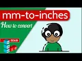 mm to inches how to convert easily