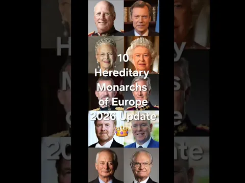 10 Current Hereditary Monarchs of Europe – 2026 Update
