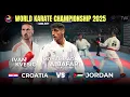 Lagu WKF Cairo 2025 -84kg M Aljafari JOR vs Ivan Kvesic CRO World Karate Championships #yt #karate #wkf