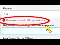 Amazon Fix Please enter a valid ZIP or Postal Code Address Problem solve