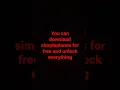 you can download simple for free down in the description below