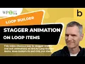 Bricks Builder Query Loop staggered animation method