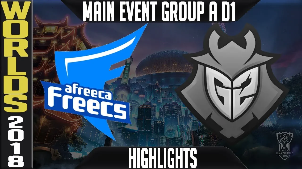 AFS vs G2 Highlights | Worlds 2018 Group A Day 1 | Afreeca Freecs vs G2 Esports