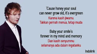 ed sheeran thinking out loud lirik lagu terjemahan
