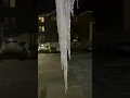 Insane icicle in Birmingham Alabama