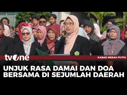 Sejumlah Elemen Masyarakat di Berbagai Daerah Gelar Aksi Damai dan Doa Bersama