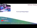ST53 Stages in Designing Test Cases Software Testing By Dr SP Reddy