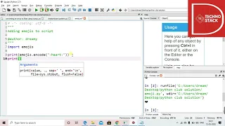 HOW TO ADD EMOJIS TO YOUR PYTHON SCRIPT
