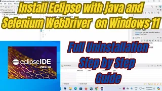 How to Download and Install Eclipse with Java and Selenium WebDriver on Windows 11 Step-by-Step