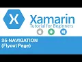 Xamarin Forms Navigation Flyout Page