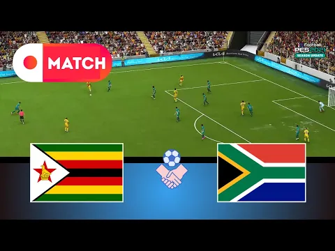 Video Thumbnail: SOUTH AFRICA vs ZIMBABWE | World Cup Qualifying 2025 Match Simulation | eFootball Pes 21 Gameplay