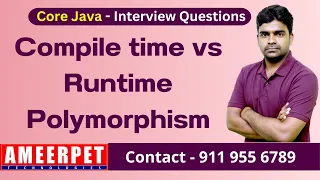 Compile Time vs Runtime Polymorphism in Java Ameerpet Technologies By srinivas