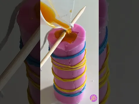ロウソクを使って素敵な粘土陶器を作る裏ワザ！🕯️