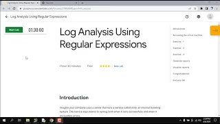 Log Analysis Using Regular Expressions