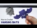 How to Crochet Hanging Bats Halloween Amigurumi Pattern Tutorial
