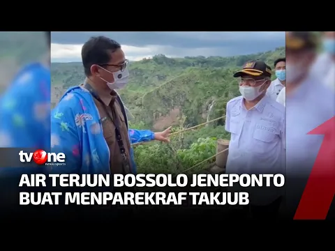 Sandiaga Uno Datangi Air Terjun Bossolo di Jeneponto