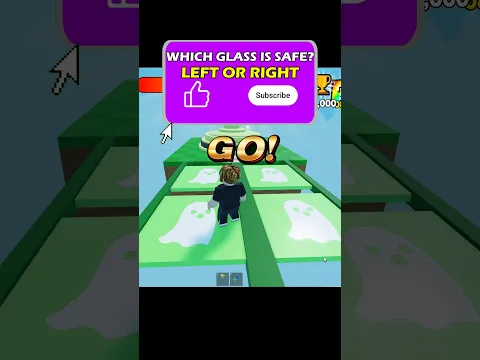 which glass is safe? left or right? #shorts #roblox #robloxshorts