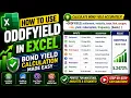 How to Use ODDFYIELD in Excel Bond Yield Calculation Made Easy