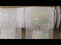 Fabric Sheet Stitchable Sewing Crystal Diamond Pearl Rhinestone Ribbon Mesh Sparkling Glittery