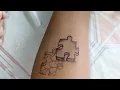 3d Puzzle tattoo Puzzle tattoo by Mora art